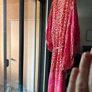 Vibrant Pink Patterned Dress